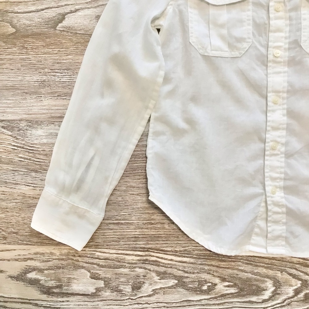 Polo Ralph Lauren White Long Sleeve Button Down Shirt 7 - Picture 5 of 11